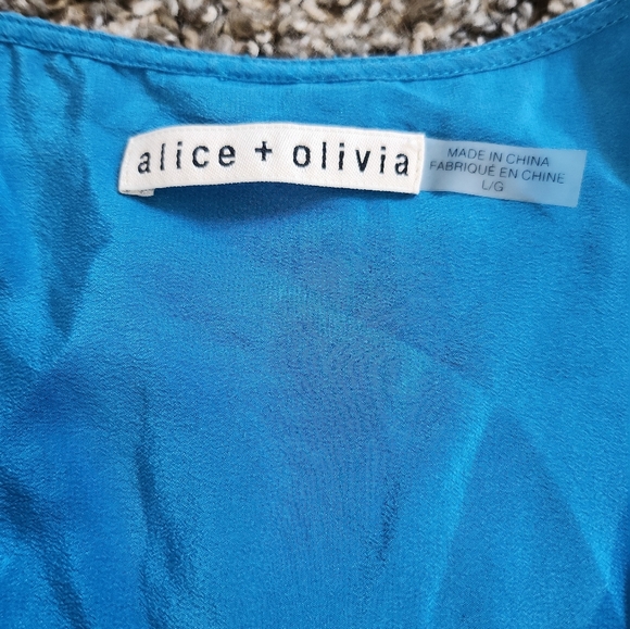 Alice + Olivia Vibrant Blue Tank Top - Picture 3 of 4